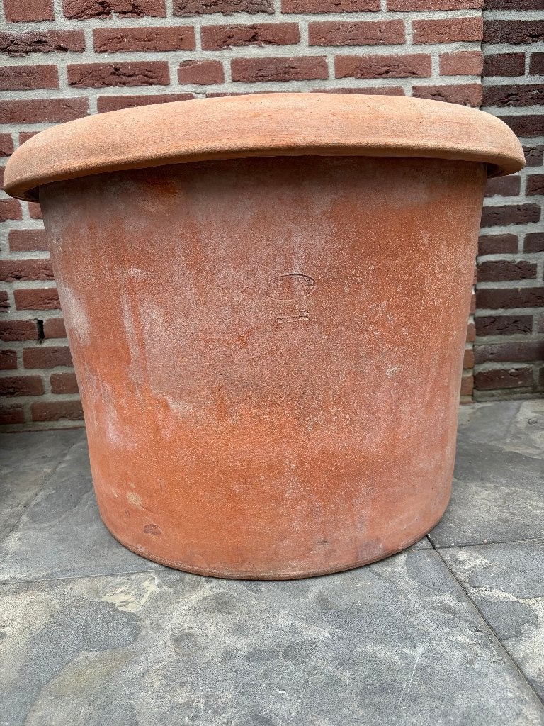 Mega Grote Impruneta Terracotta Bloempot Uit De Toscane, Tuin en Terras, Ophalen, Gebruikt, 40 cm of meer, Rond