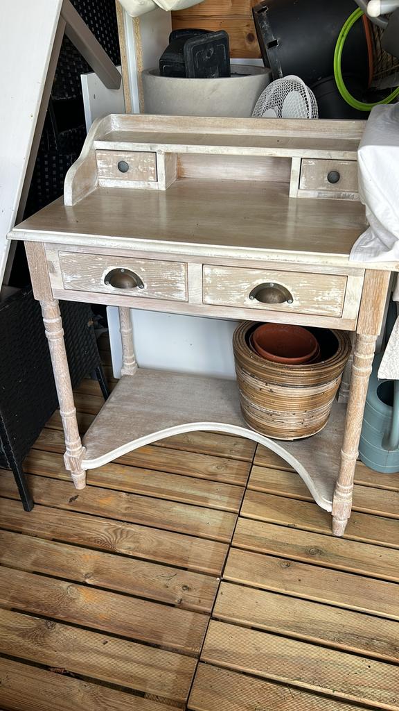 Scriban/bureau 4 tiroirs, Enlèvement, Utilisé