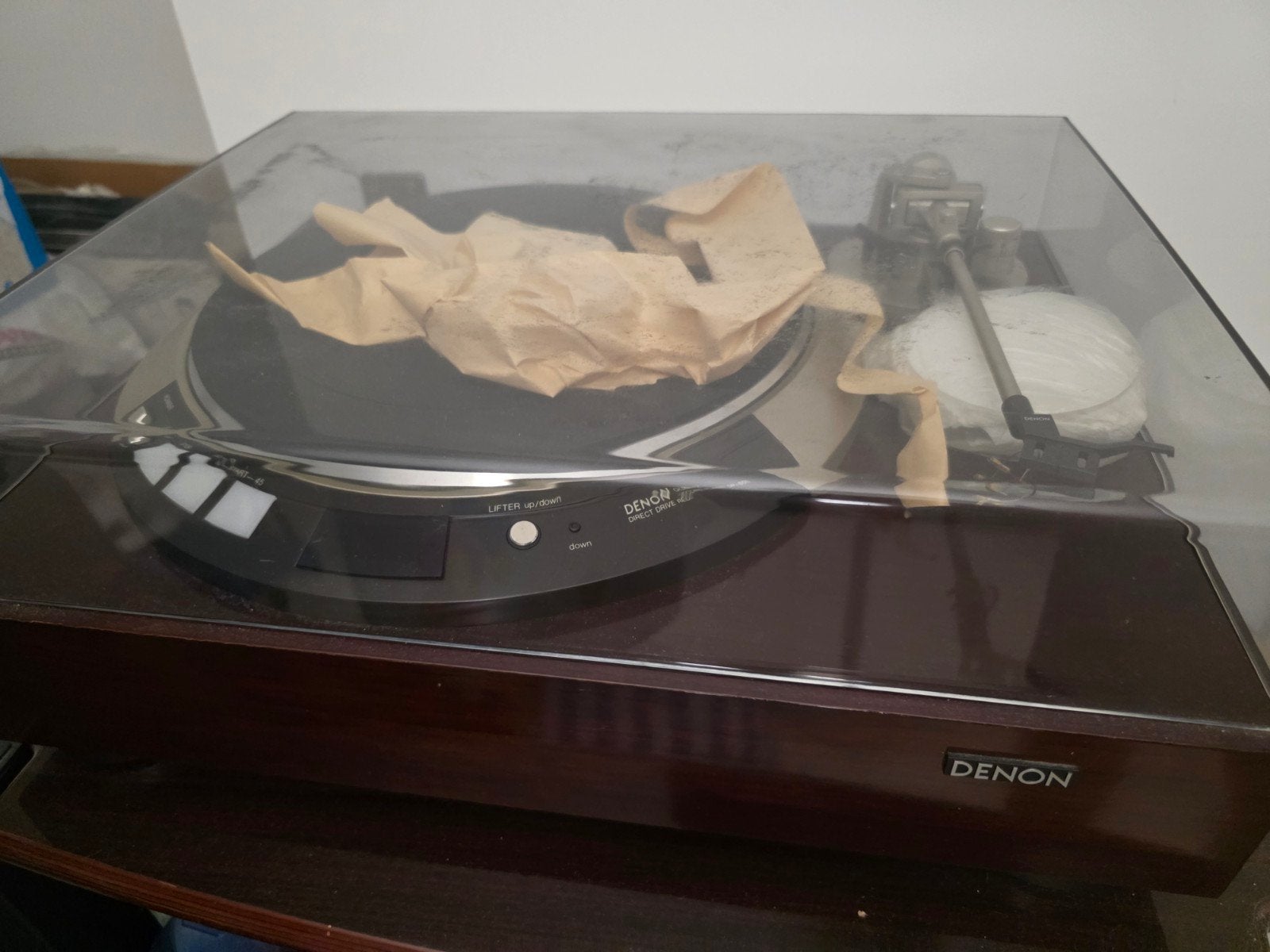 Denon DP-60L Quartz Direct Drive Turntable, Ophalen