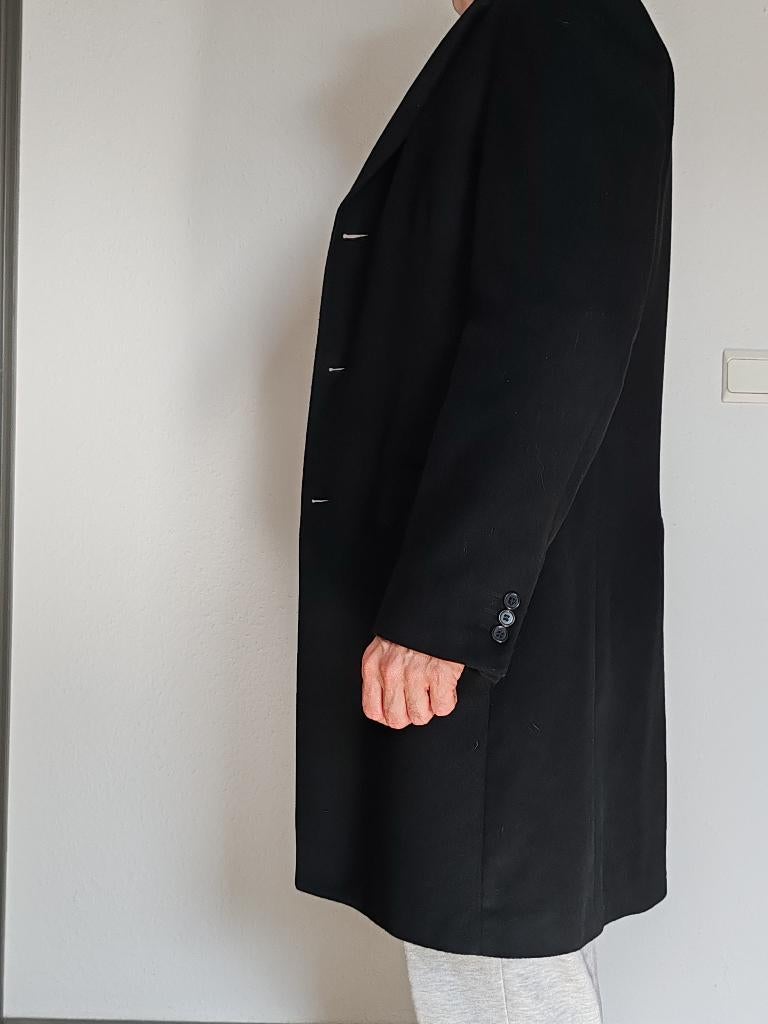 Manteau en laine et cashmere pour homme, Enlèvement, Comme neuf, Taille 52/54 (L), Noir