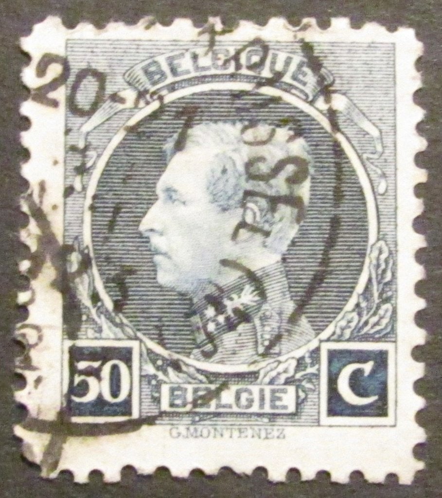 50 centiemen OBC 187 afgestempeld, Met stempel, Koninklijk huis, Frankeerzegel, Ophalen of Verzenden