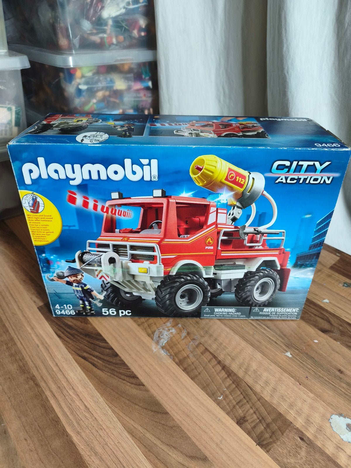 Playmobil City Action 9466 camion de pompiers - complet, Enlèvement ou Envoi, Comme neuf, Kit complet, Véhicule