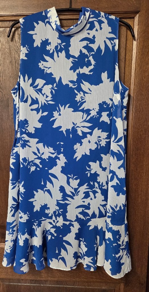 Zomerjurk Madeline met print van HOBBS, Londen, 44 NIEUW, Ophalen of Verzenden, Nieuw, Blauw