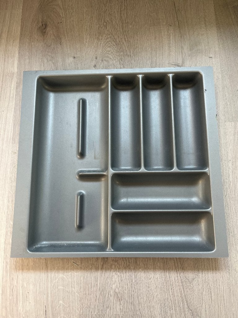 Handige besteklade in kunststof 46x49 cm, Maison & Meubles, Cuisine | Couverts, Enlèvement ou Envoi, Utilisé, Synthétique