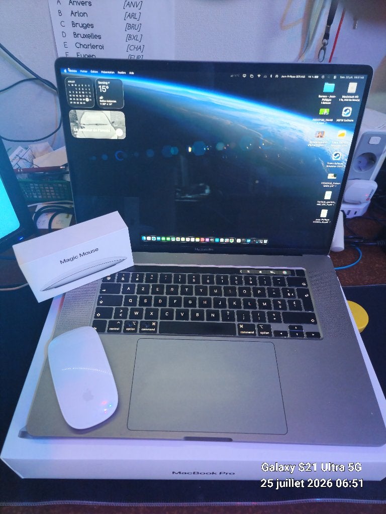 MacBook Pro 16", Informatique & Logiciels, Apple Macbooks, Utilisé, MacBook Pro, 16 pouces, 2 à 3 Ghz, 1 TB ou plus, 16 GB, Azerty