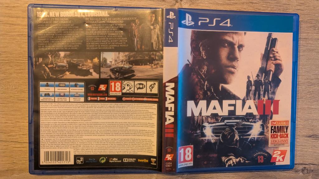 Mafia III – PS4, Enlèvement ou Envoi, 1 joueur, À partir de 18 ans, Aventure et Action