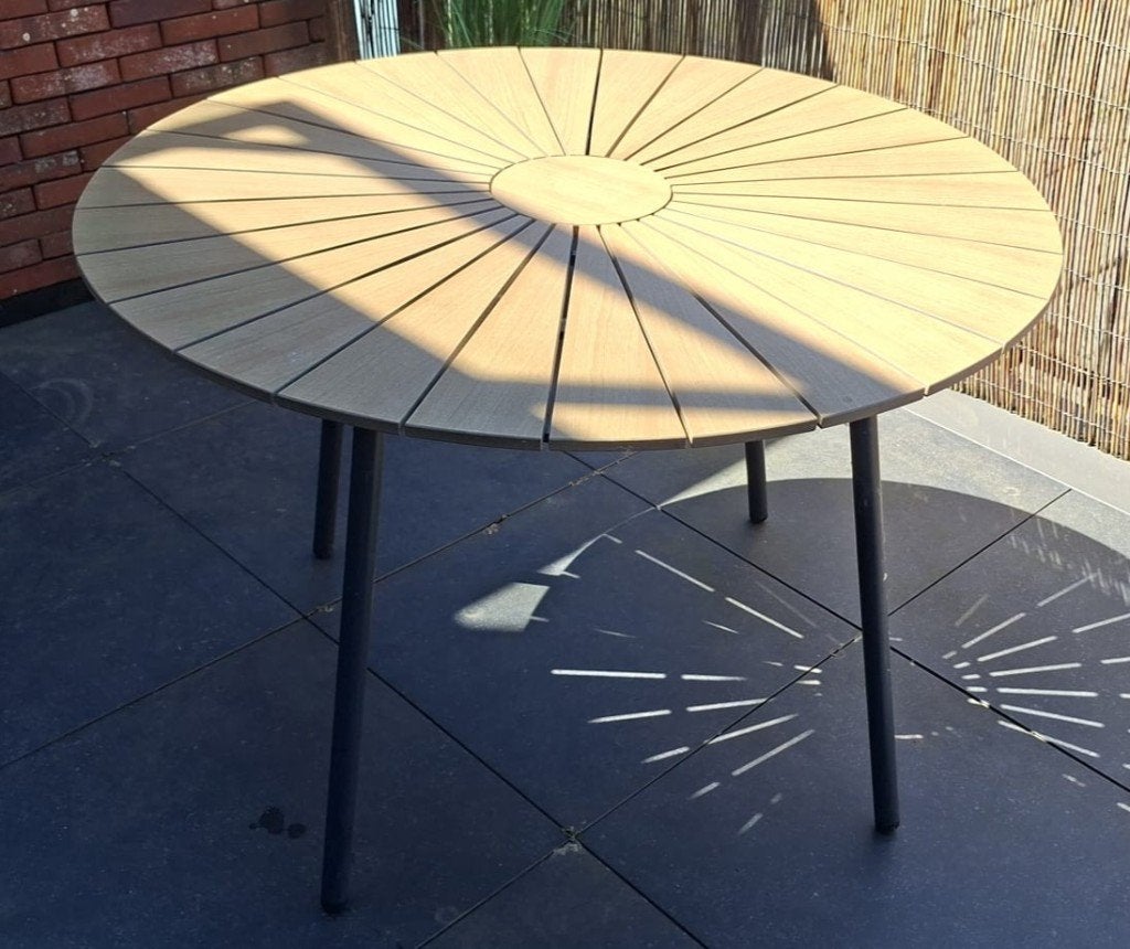 Tuintafel, Tuin en Terras, Ophalen, Zo goed als nieuw, Ovaal, Hout
