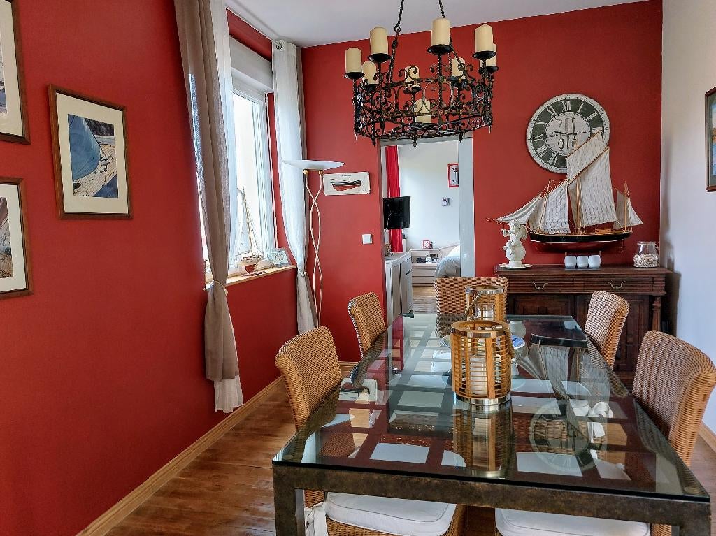 Prachtige smeedijzeren tafel met glazen blad, Enlèvement, Utilisé, Autres matériaux