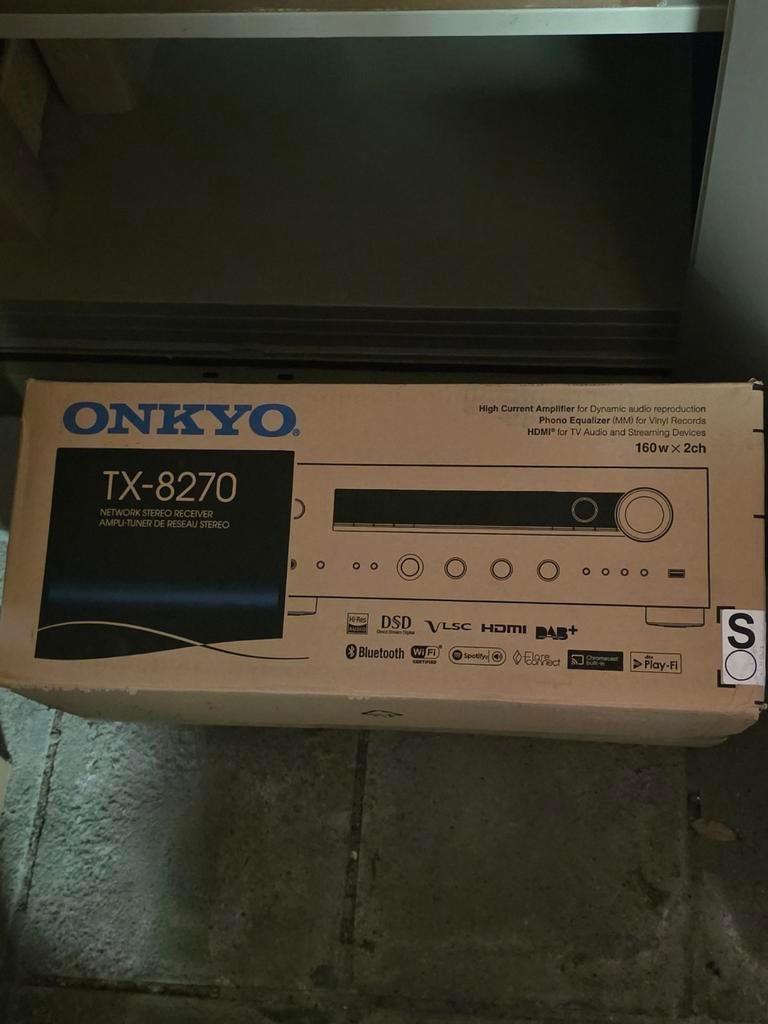 Onkyo TX-8270 (Zilver) - nieuw, nooit gebruikt.  Incl. Doos, Enlèvement