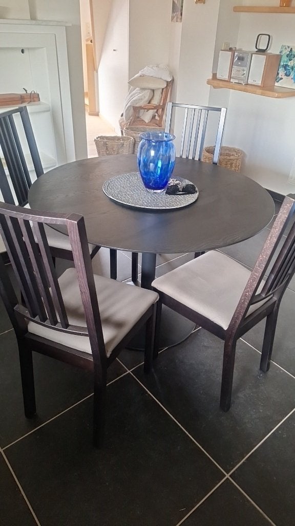 keukentafel, Huis en Inrichting, Tafels | Eettafels, Ophalen, Overige materialen, 100 tot 150 cm, Rond