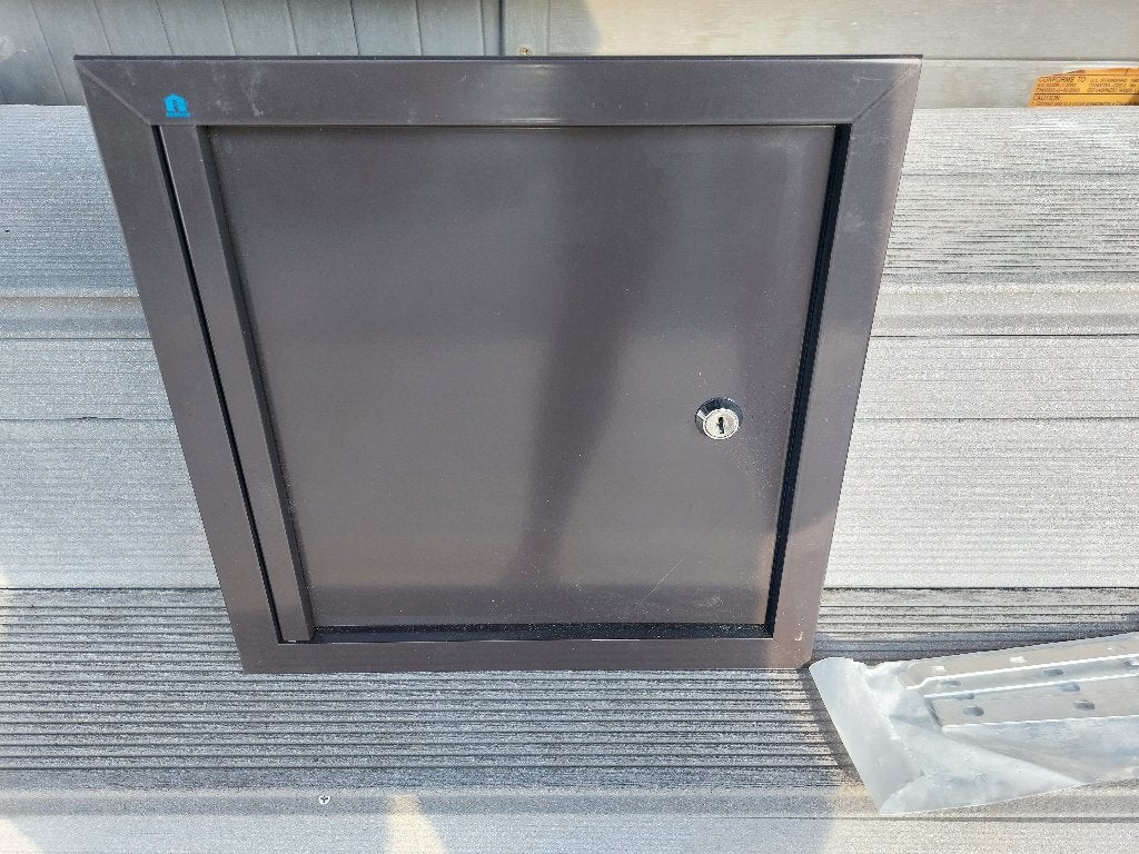 Brievenkastdeur 30x30 Alu, Ophalen, Overige materialen, Overige typen, Nieuw
