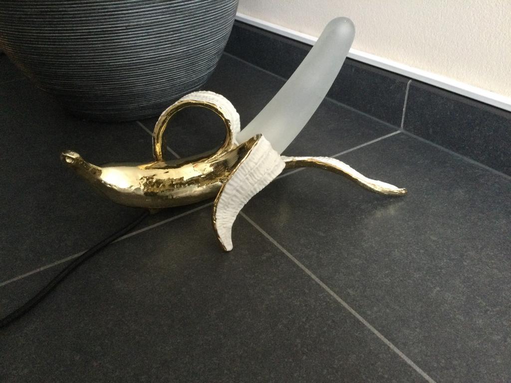 Seletti design Banana lamp, Ophalen, Zo goed als nieuw, Glas