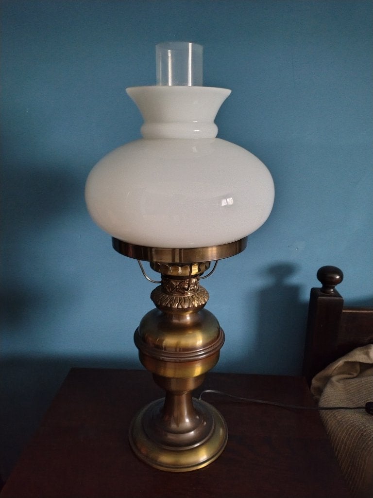 Petroleumlamp vintage, Ophalen