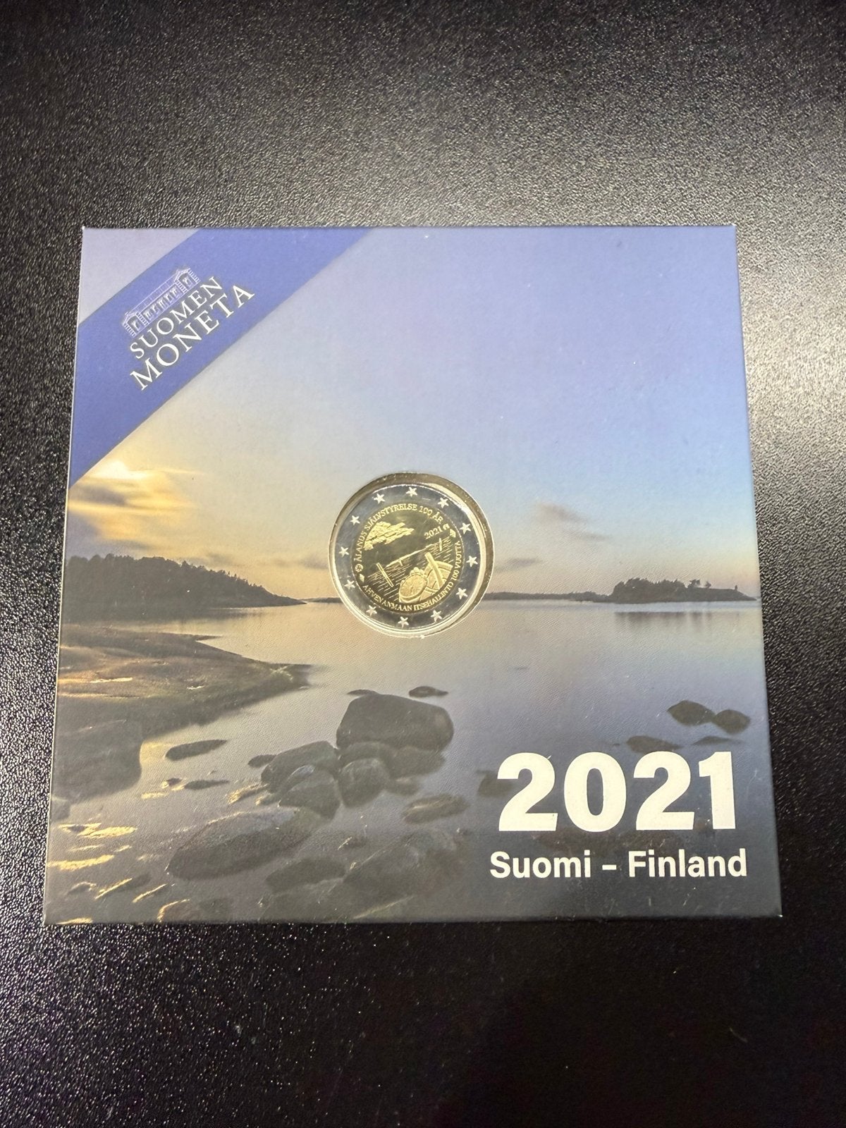 Finland €2 2021 – Åland 100 jaar autonomie – PROOF, Postzegels en Munten, Ophalen of Verzenden, Finland, 2 euro