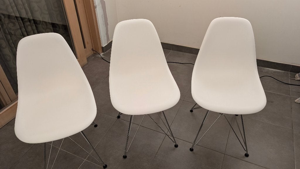 Vitra design stoelen, Ophalen, Gebruikt, Drie, Wit