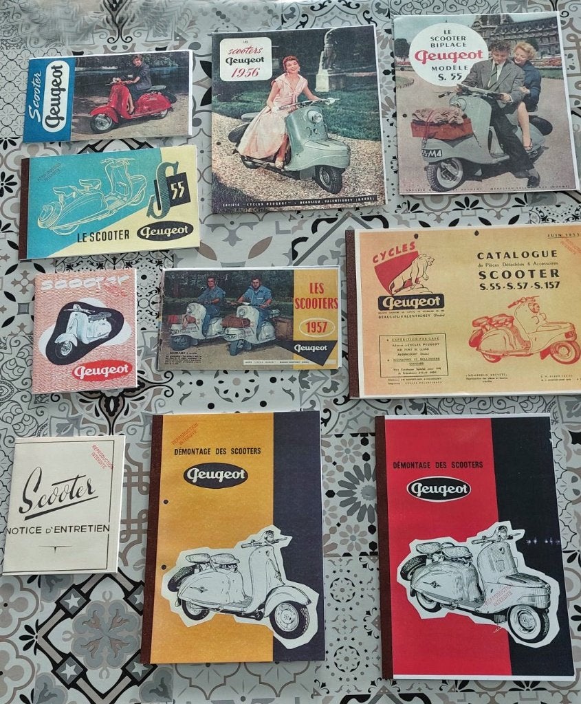 RTM  Scooter PEUGEOT S55/S57 & F.M.C en Français., Enlèvement ou Envoi