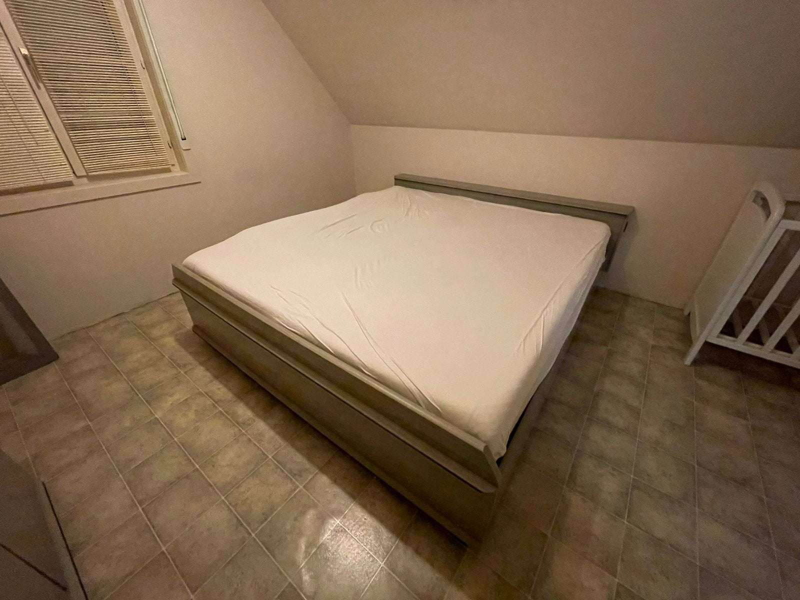 Tweepersoonsbed, Huis en Inrichting, Slaapkamer | Bedden, Ophalen, Gebruikt