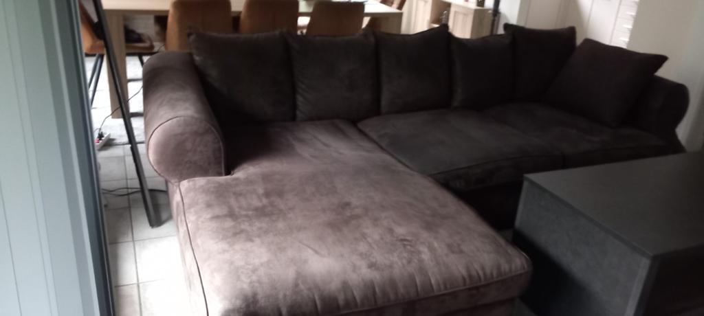 Zetel mer Chaise long te koop kleur bruin, Enlèvement