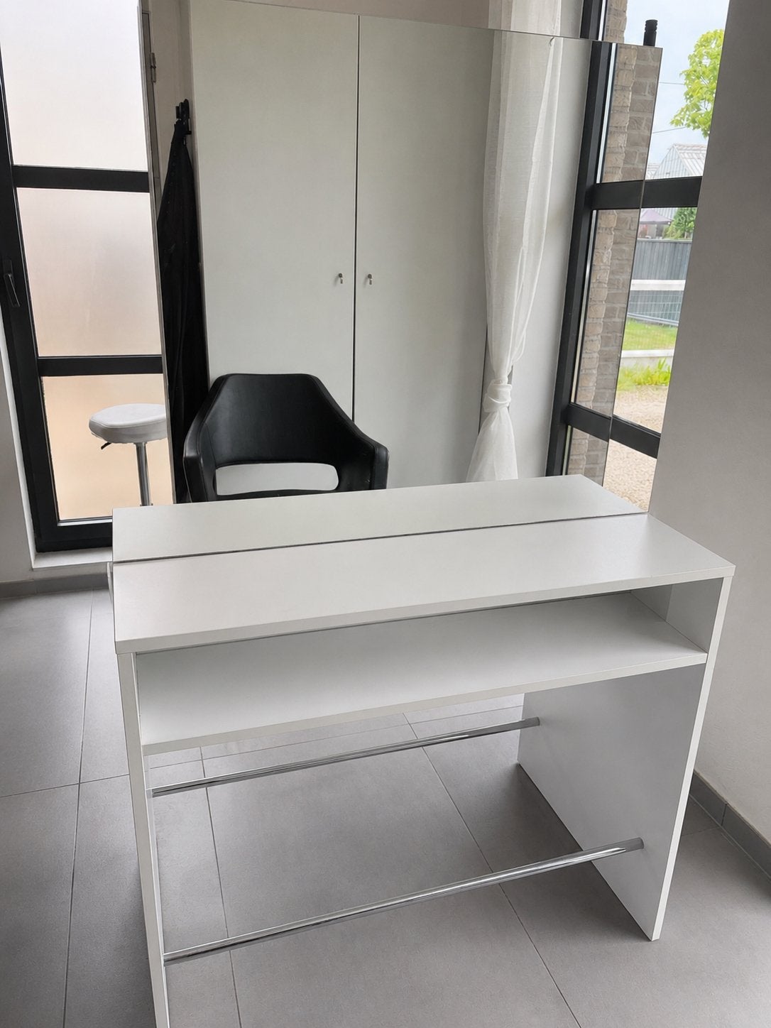 Kaptafel mer spiegel( langs beide kanten) ., Huis en Inrichting, Ophalen, Zo goed als nieuw
