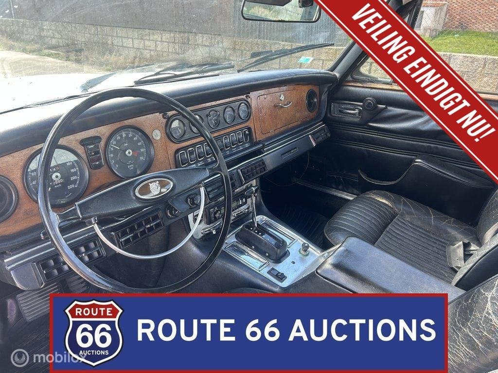 Jaguar XJ6 | 1972 | Route 66 Auctions, Auto's, Zwart, Bedrijf, Handgeschakeld, Overige carrosserie