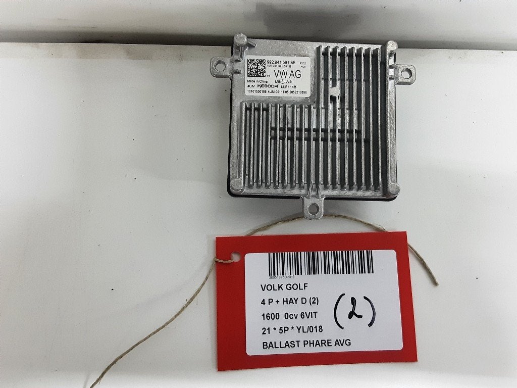 BALLAST DE PHARE XENON GAUCHE Volkswagen Golf VIII (CD1), Volkswagen, Mevr. I. Hauben, Utilisé, Rue de l'Espoir 34 34
4030  GRIVEGNÉE, BE