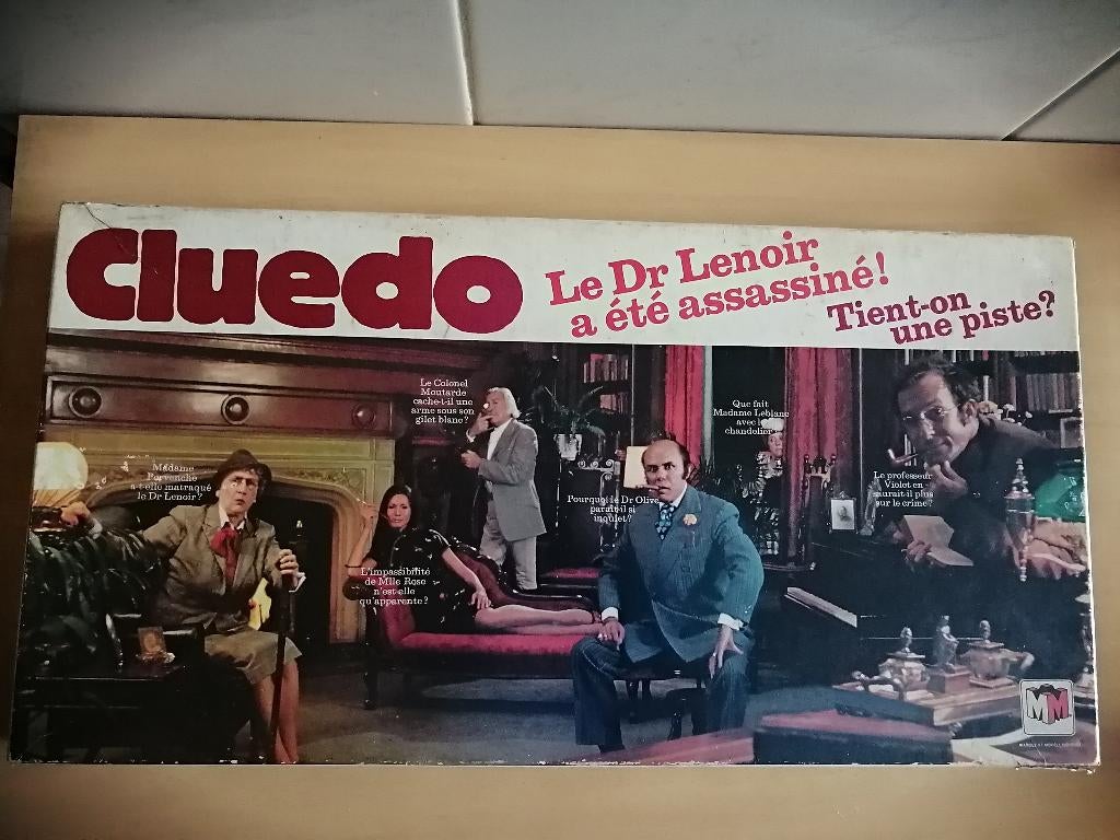 Jeu de collection Cluedo édition Miro Company de 1974, Enlèvement ou Envoi