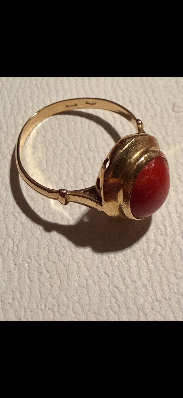 Bague vintage en or 18 carats faire offre vend d’où echange, Enlèvement, Comme neuf, Or, Or