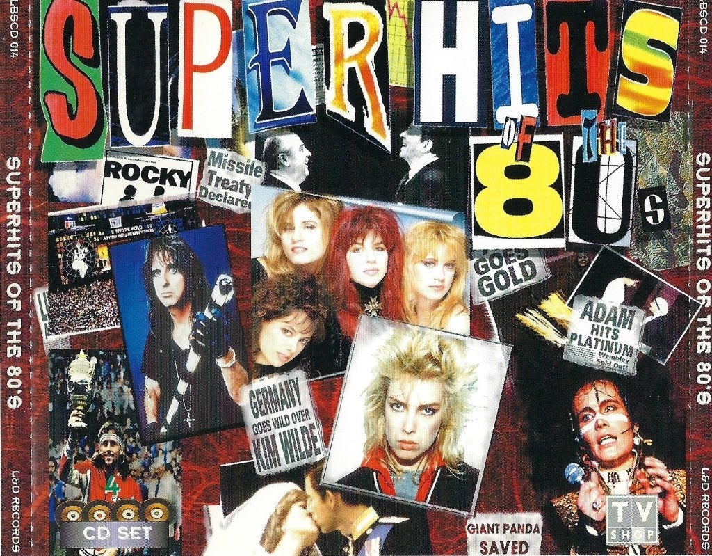 4 CD - SUPERHITS - chansons pop classiques des années 80, Enlèvement ou Envoi, 1980 - 1989, Comme neuf, Coffret