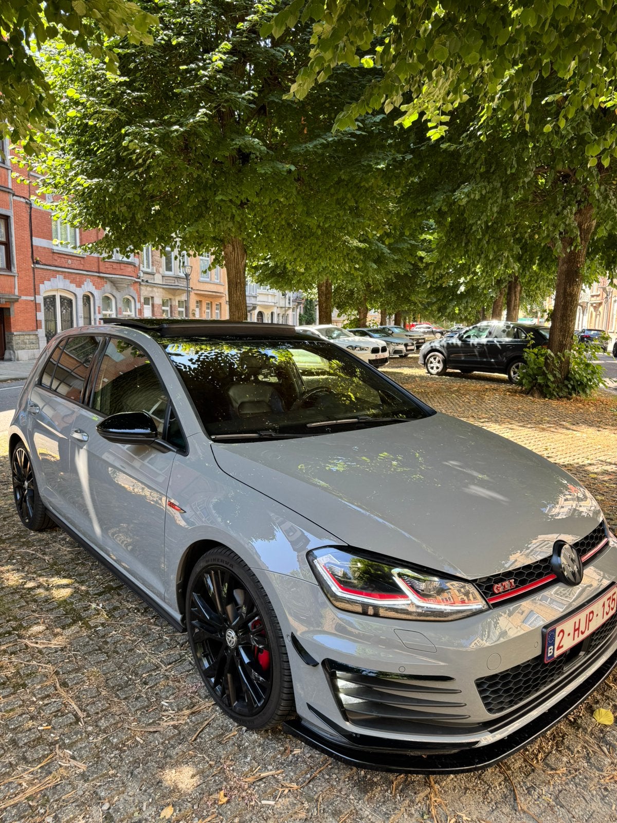 Golf 7 GTI NARDO GREY ( Pack TCR ), Auto's, Automaat, Alcantara, Grijs, Coupé