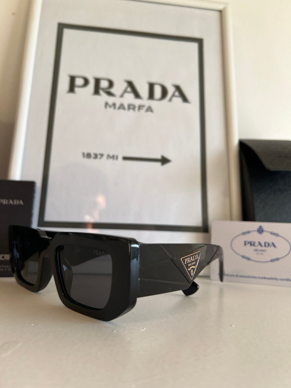 lunettes de soleil prada femme, Enlèvement ou Envoi, Comme neuf, Lunettes