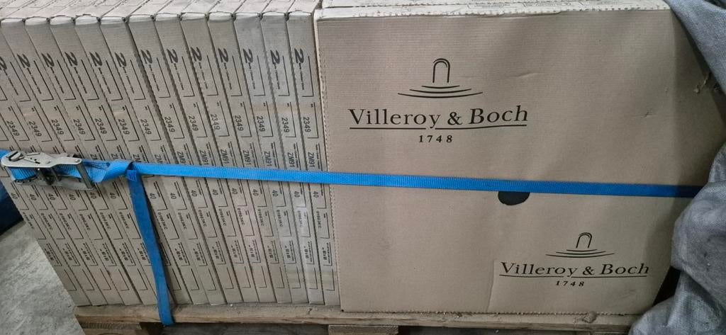 Villeroy & Boch 60 x60  Zwart Mat 129.6m², Doe-het-zelf en Bouw, Tegels, Ophalen, 40 tot 60 cm, 40 tot 60 cm, Keramiek