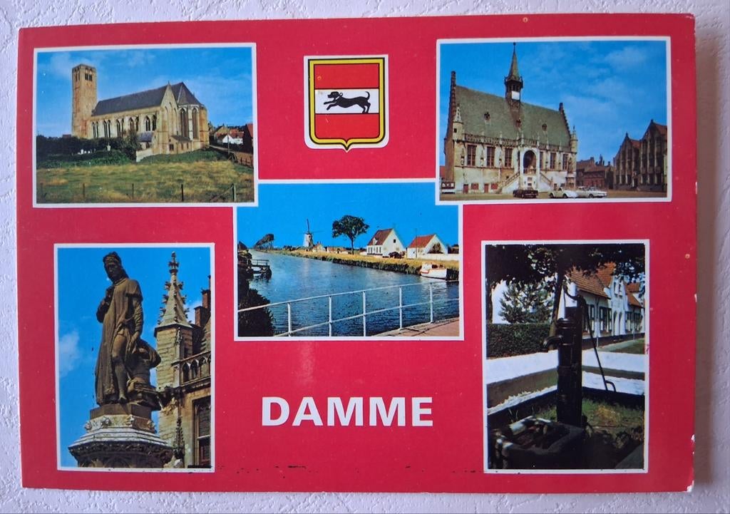 Postkaart Damme, Verzamelen, Ophalen of Verzenden