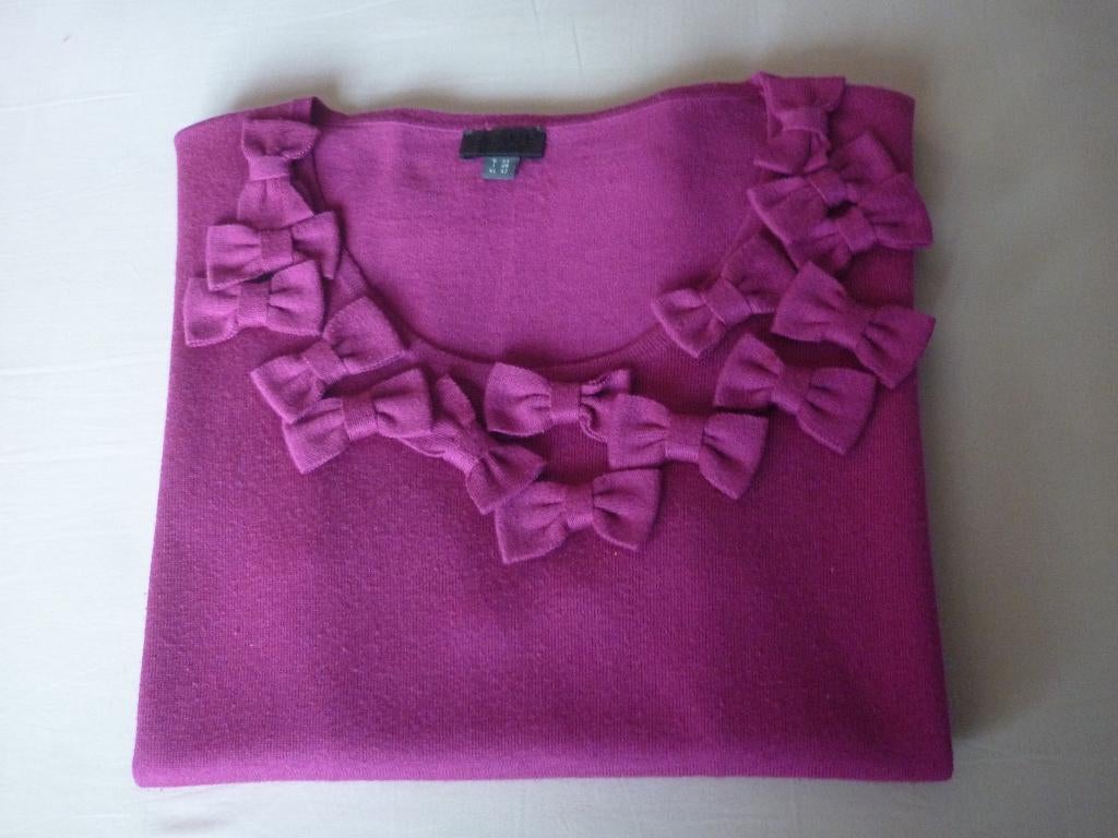 Zijden-Polyester Truitje Giovane San Martino, Kleding | Dames, Maat 42/44 (L), Ophalen of Verzenden, Zo goed als nieuw, Paars