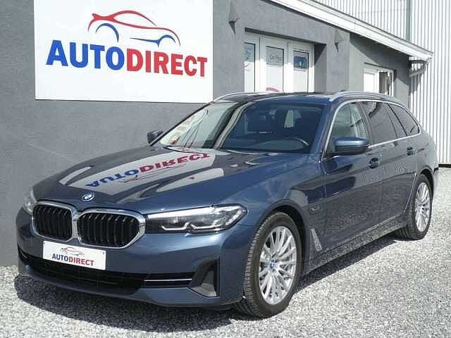 BMW 530 Touring 530eAS PHEV Cuir, Pano, Led, Carplay,, Automaat, 1998 cc, Blauw, 213 kW