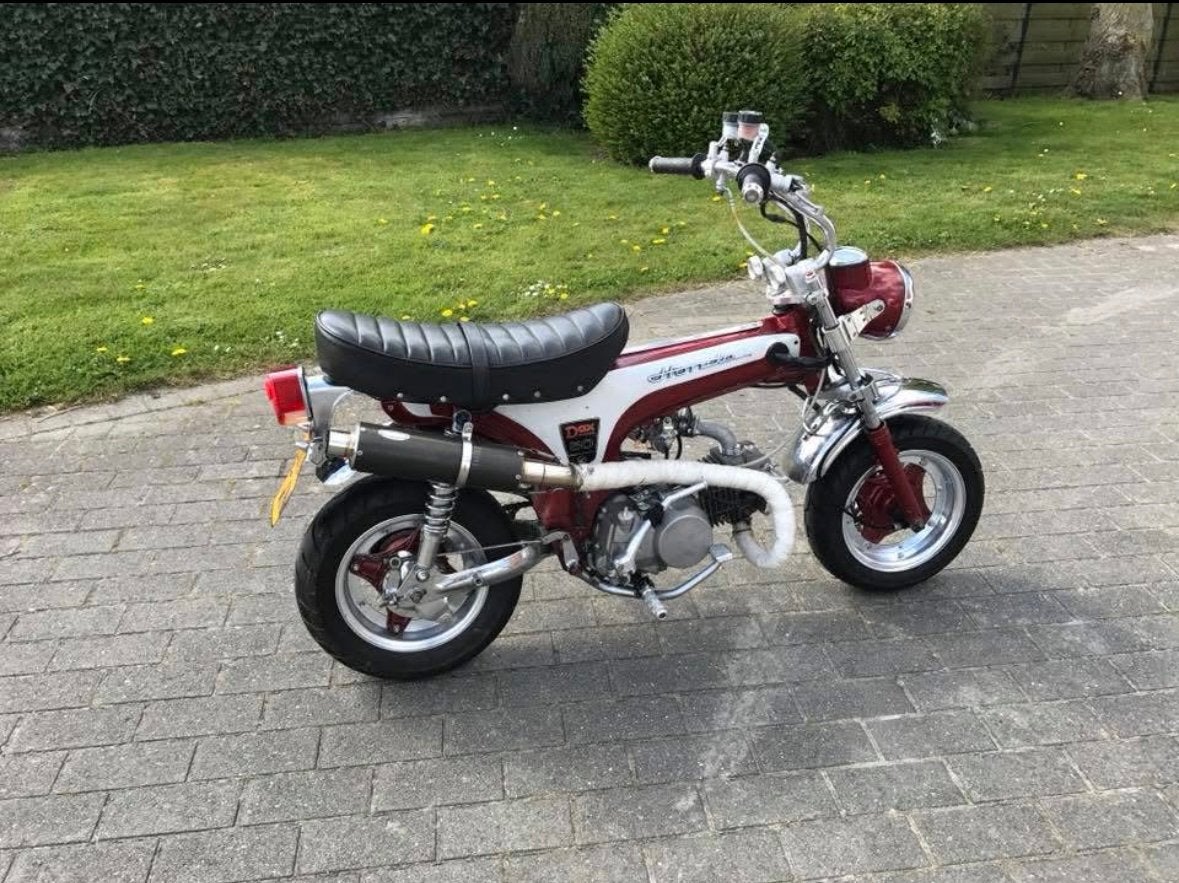 150cc dax met 125cc skyteam papieren., Motos, Enlèvement, 1 cylindre, 12 à 35 kW