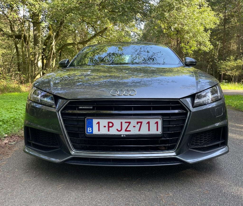 Audi TT coupé 2.0 TFSI S Tronic quattro S Line, Autos, Argent ou Gris, Euro 6, 169 kW, Noir