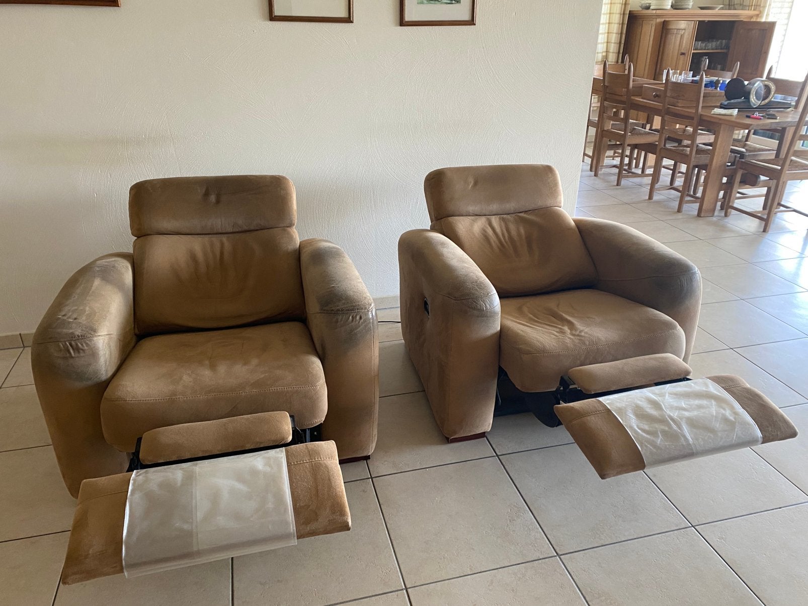 Ensemble de 3 fauteuils, Maison & Meubles, Fauteuils, Enlèvement, Utilisé