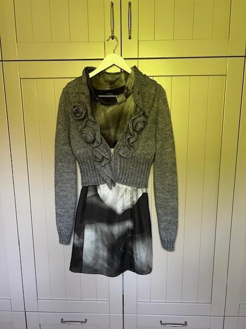 La Fée Maraboutée zijden jurkje + vestje set, Kleding | Dames, Truien en Vesten, Ophalen, Zo goed als nieuw, Maat 36 (S), La Fée Maraboutée
