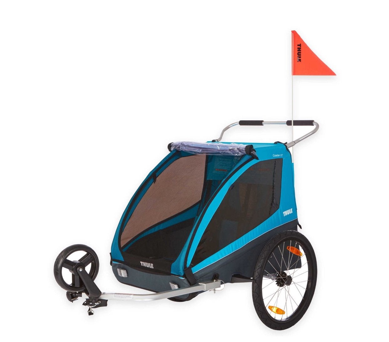 Thule Coaster XT, kinderfietskar, Ophalen of Verzenden, Zo goed als nieuw, Opvouwbaar