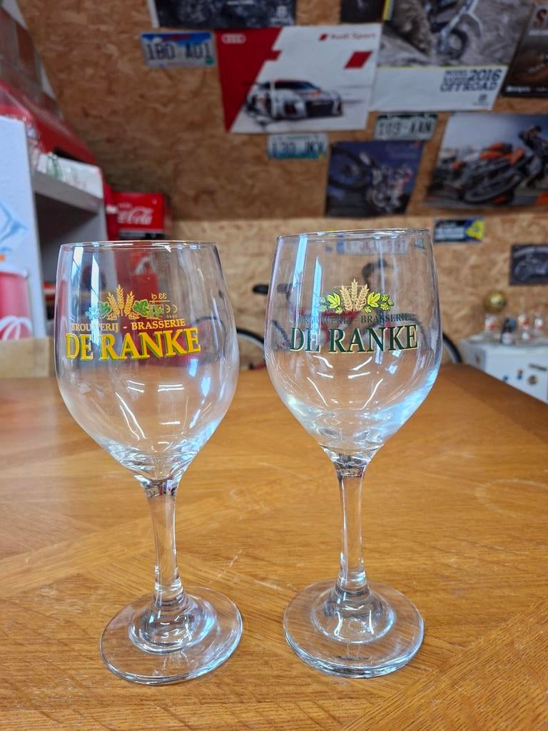 Bierglazen van brouwerij De Ranke, Ophalen of Verzenden, Zo goed als nieuw, Bierglas