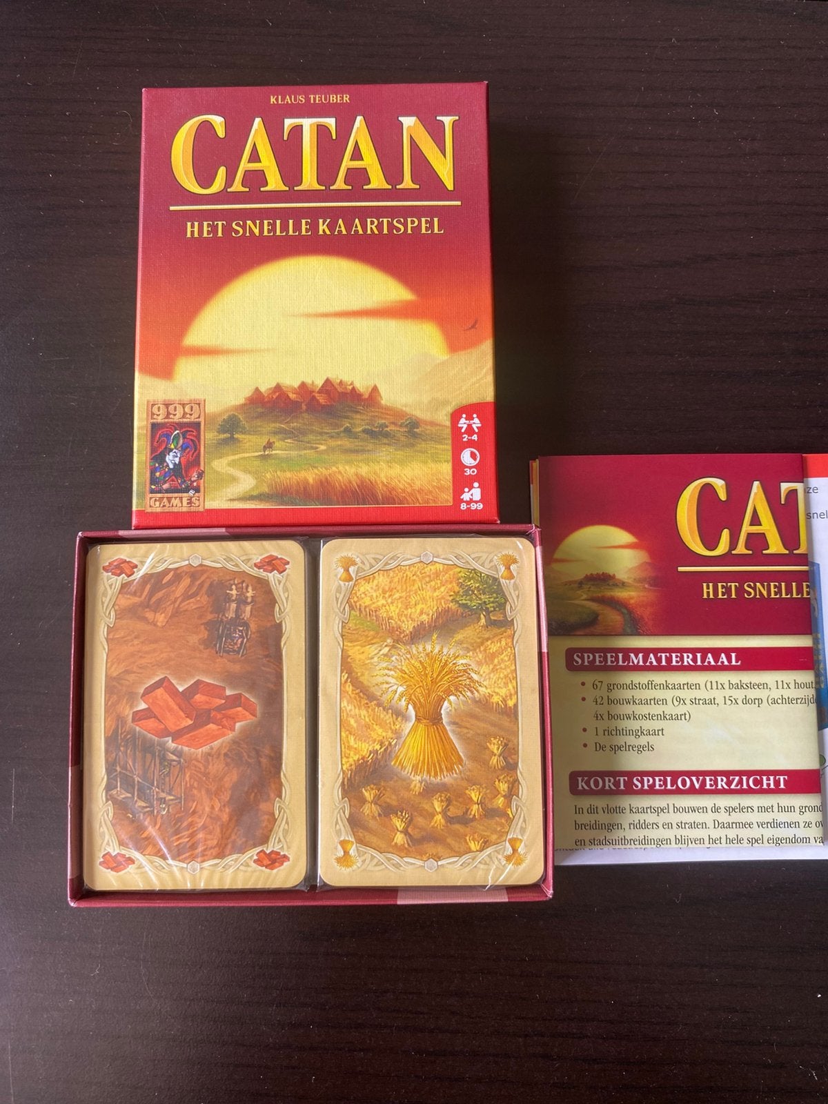 Catan Het Snelle Kaartspel, Hobby en Vrije tijd, Gezelschapsspellen | Kaartspellen, Ophalen of Verzenden, Zo goed als nieuw