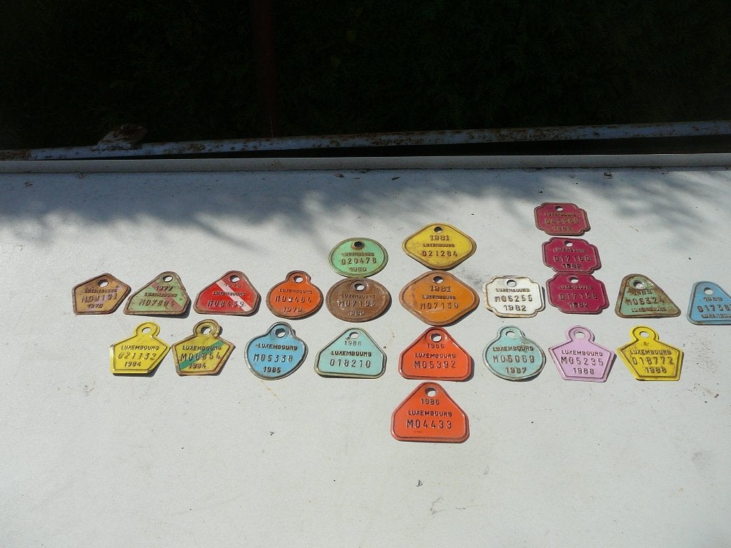 Anciennes plaques de vélo, Enlèvement