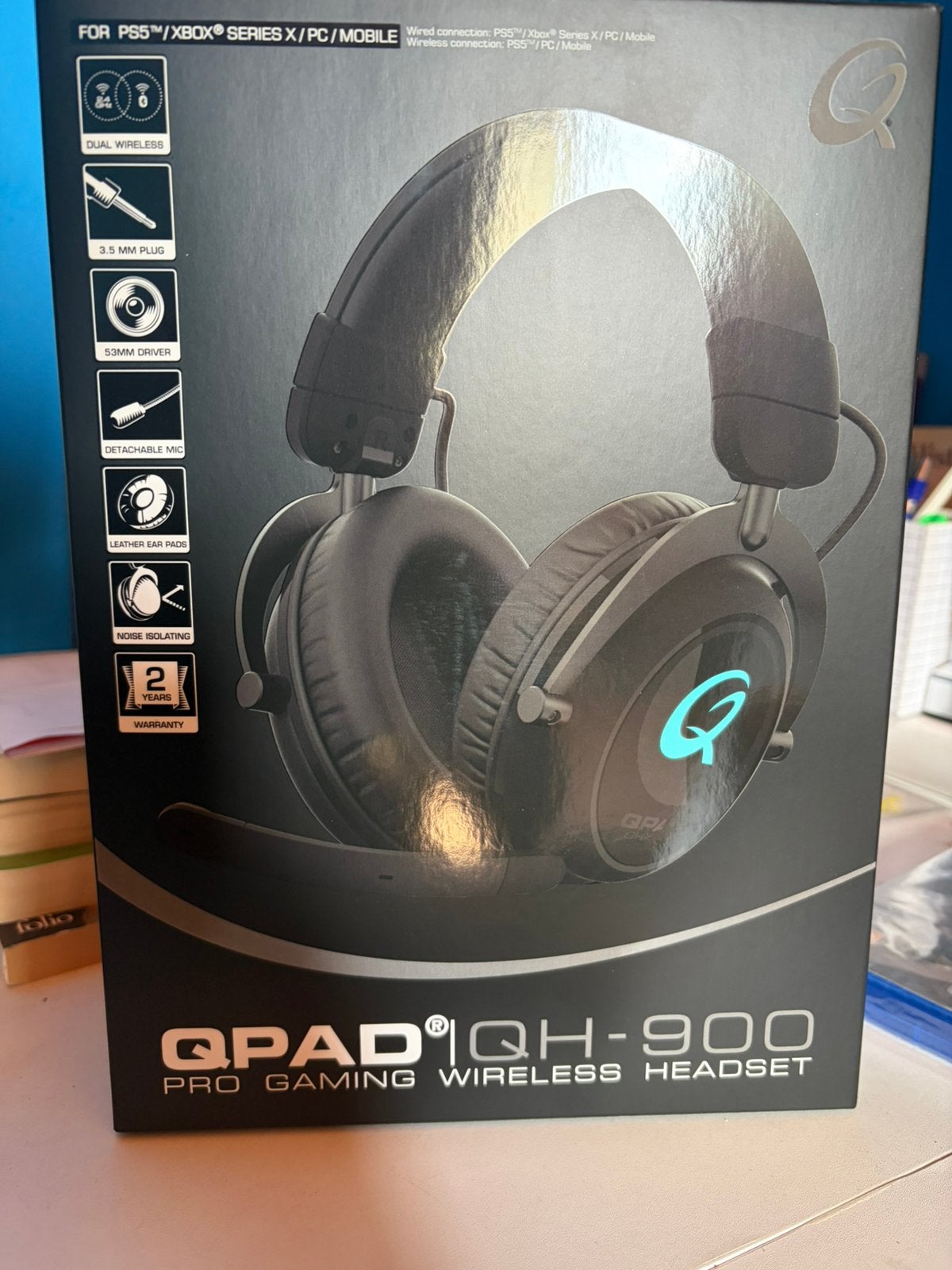 QPAD QH900 casque pro gaming pour : PC , mobile ps5 xbox, TV, Hi-fi & Vidéo, Autres marques, Enlèvement ou Envoi, Sans fil, Noir