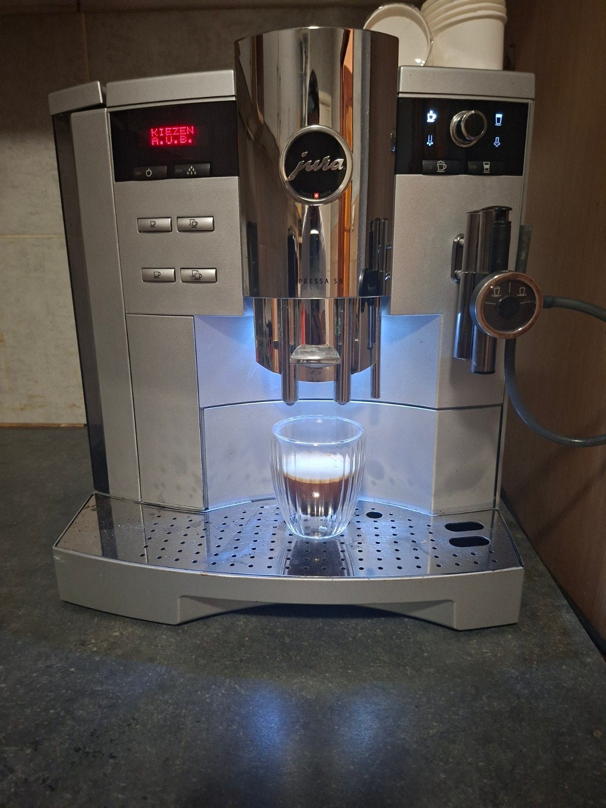 Jura S9 otc, Ophalen, Koffiebonen