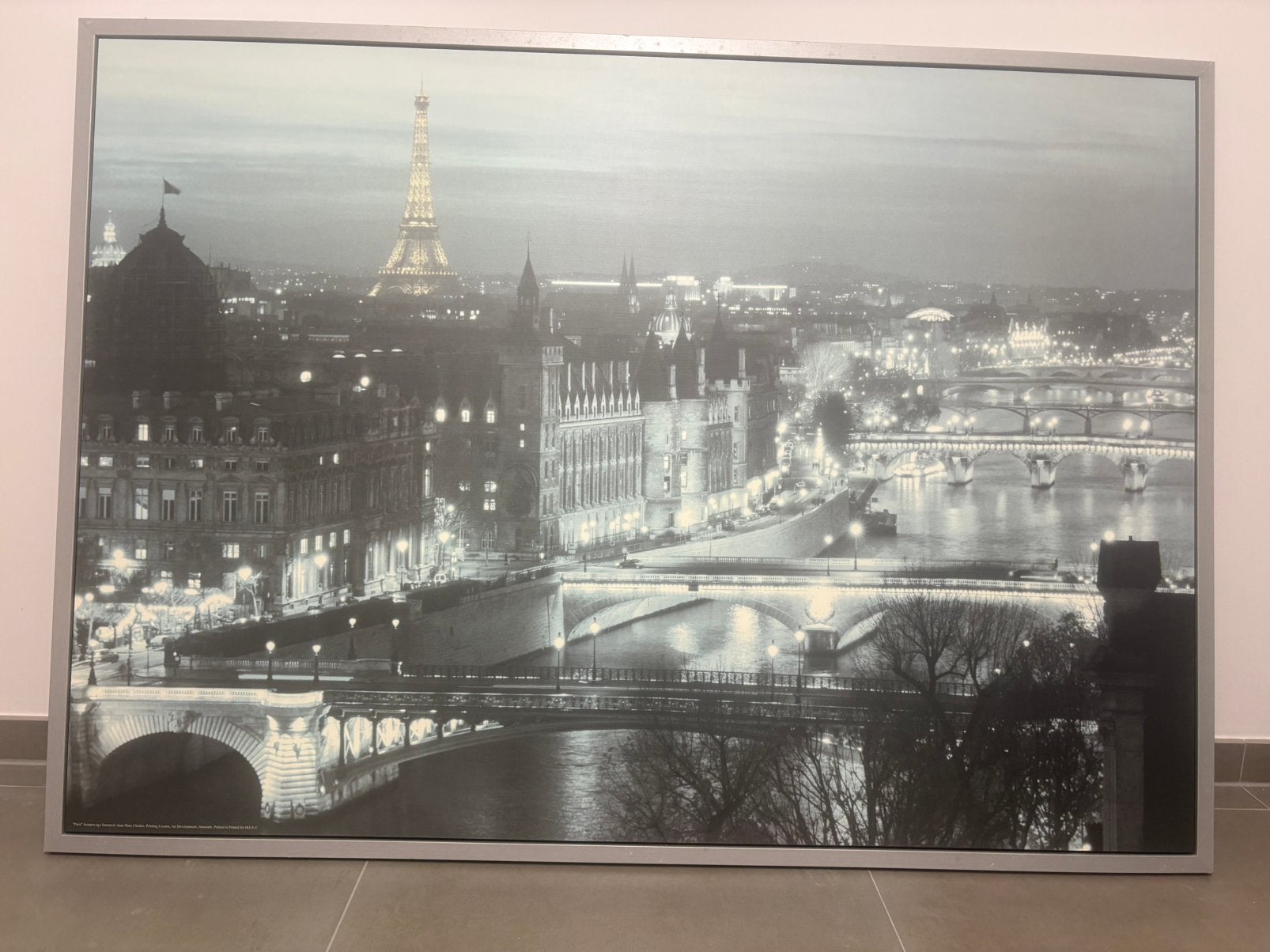 Grand tableau Paris IKEA "Vilshult" (140x100 cm) – 35 €, Maison & Meubles, Enlèvement, Utilisé