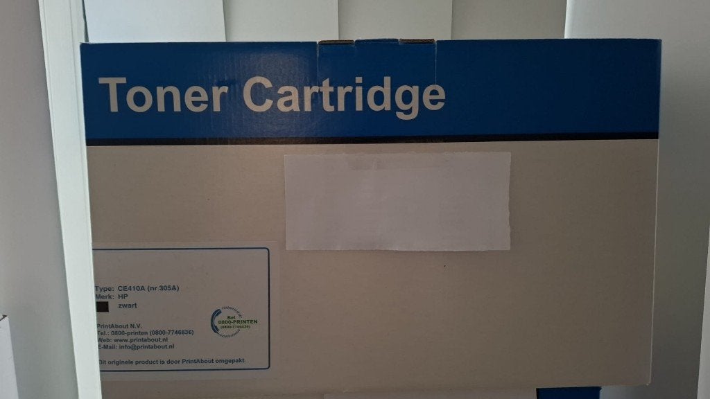 HP toner CE410A (nr 305A), Computers en Software, Printerbenodigdheden, Ophalen of Verzenden, Nieuw, Cartridge, HP