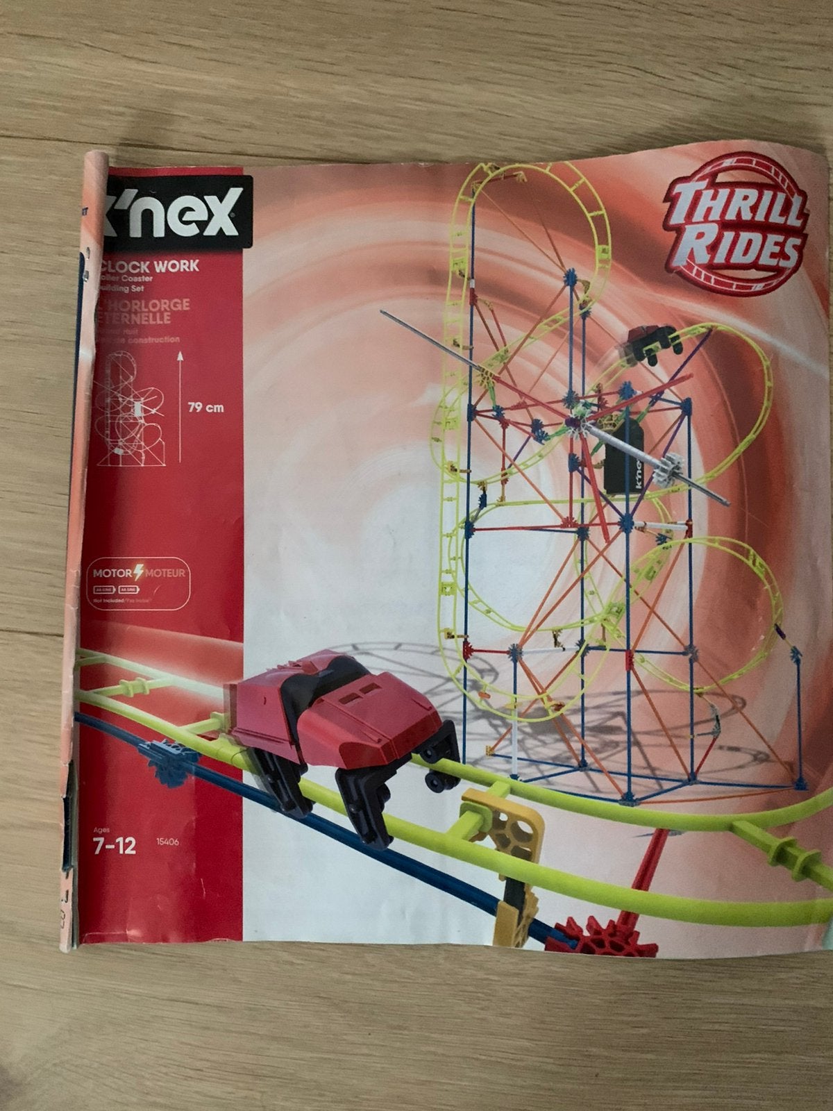 Speelgoed achtbaan van knex, Ophalen, Gebruikt