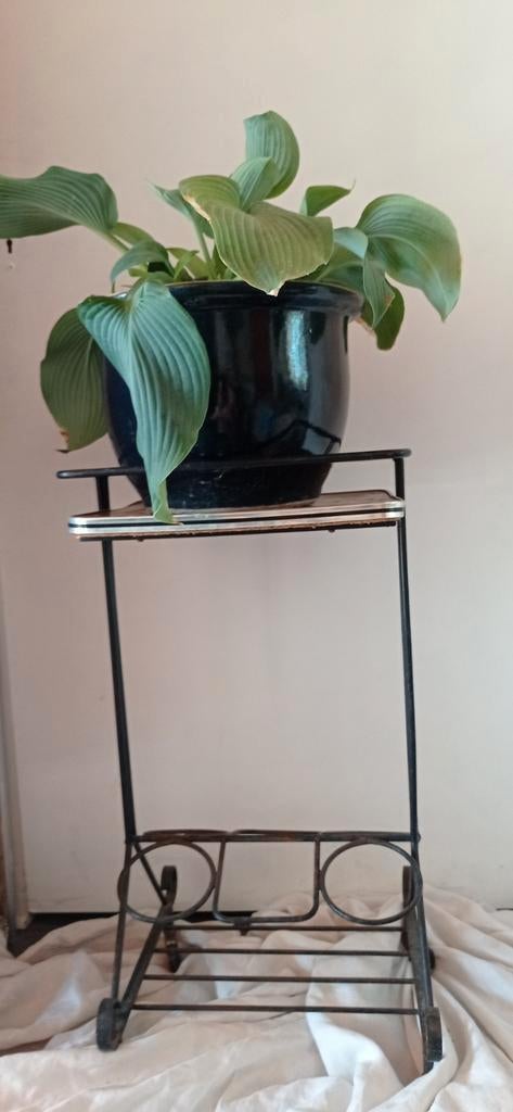 Vintage smeedijzeren bartafel, Ophalen