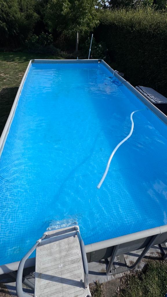 Groot zwembad Intex Ultra XTR (7.32 x 3.66m), Tuin en Terras, Ophalen, Gebruikt, 80 tot 120 cm, 300 cm of meer