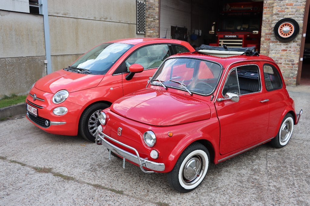 Mooie Fiat 500, Auto's, 4 zetels, Achterwielaandrijving, Zwart, Handgeschakeld